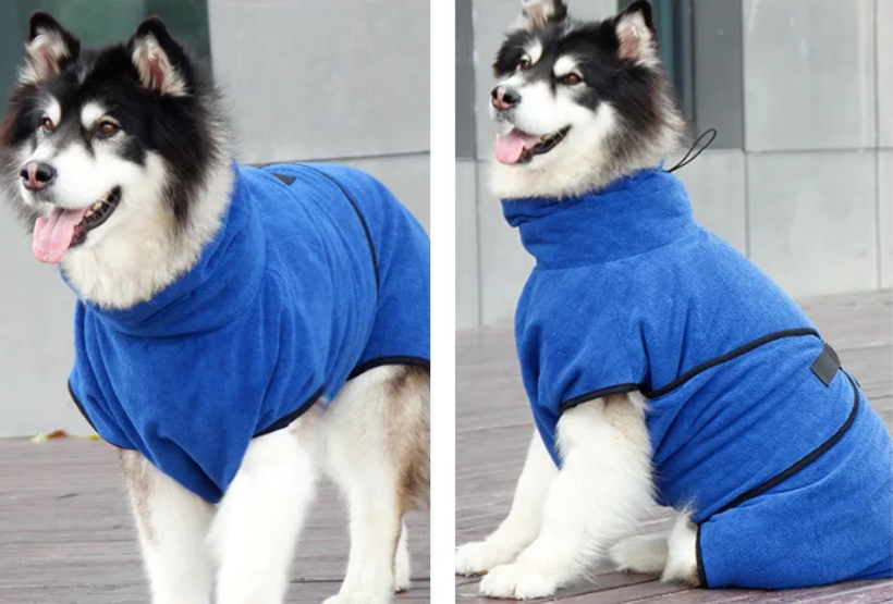 Pet Microfibre Quick-Dry Bathrobe Coat