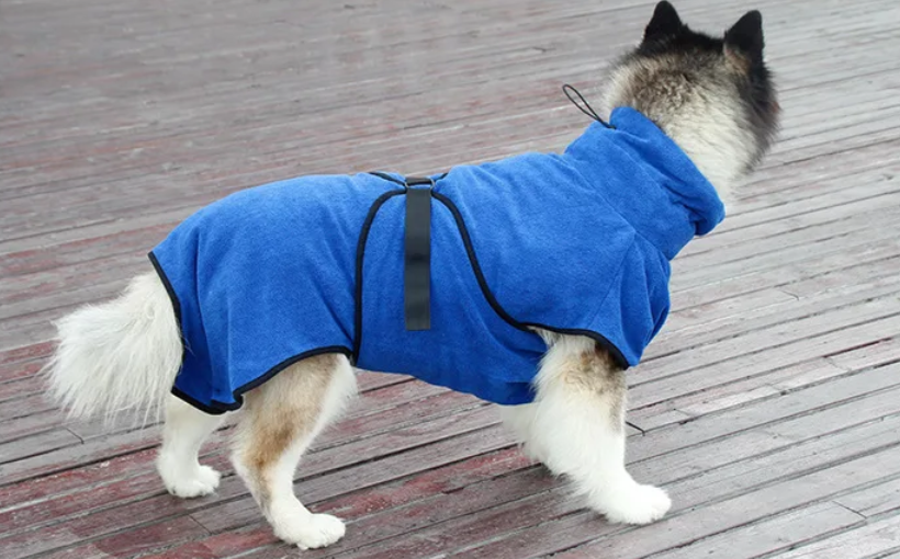 Pet Microfibre Quick-Dry Bathrobe Coat