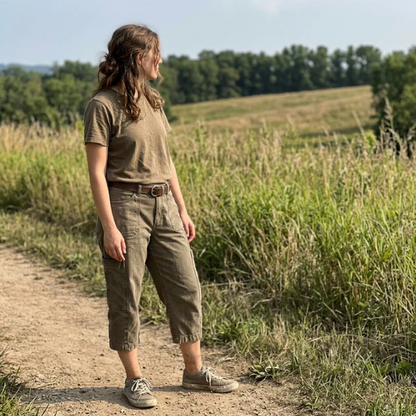Women's Cargo Capri Trousers