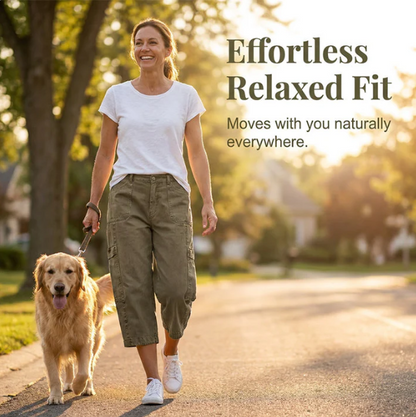 Women's Cargo Capri Trousers