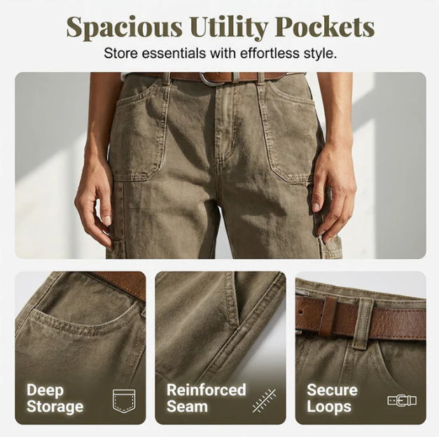 Women's Cargo Capri Trousers