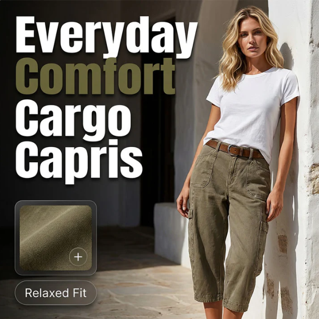 Women's Cargo Capri Trousers