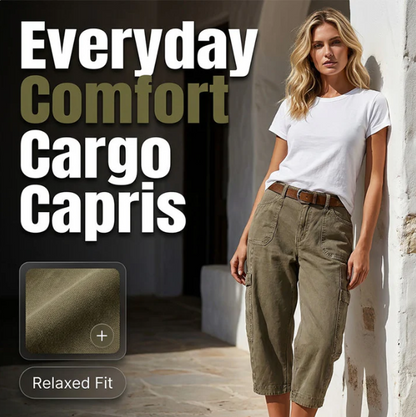 Women's Cargo Capri Trousers