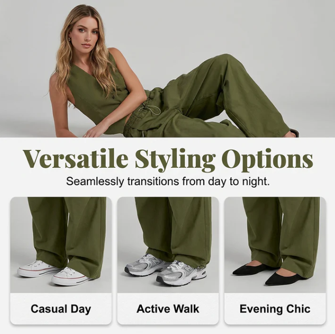 Women's Pleated Wide-Leg Trousers