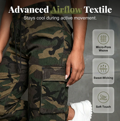 Women's Camouflage Cargo Joggers