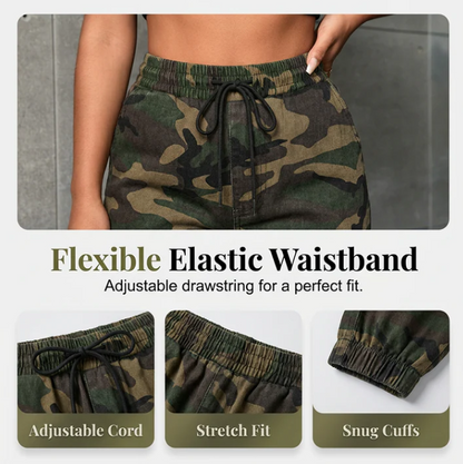 Women's Camouflage Cargo Joggers