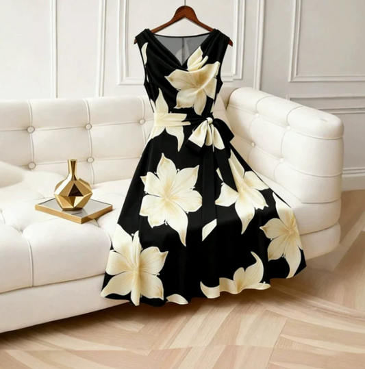 Women's Sleeveless Floral Dress