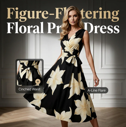 Women's Sleeveless Floral Dress