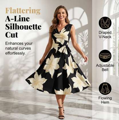 Women's Sleeveless Floral Dress