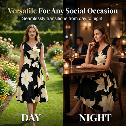 Women's Sleeveless Floral Dress