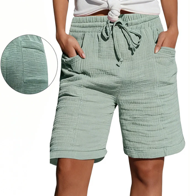 Women's Textured Bermuda Shorts