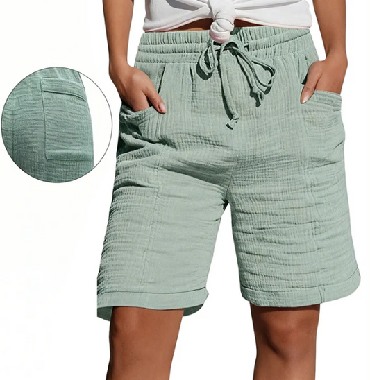 Women's Textured Bermuda Shorts