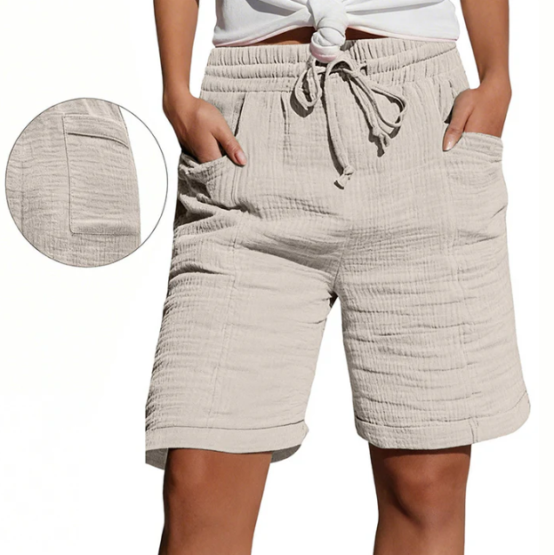 Women's Textured Bermuda Shorts