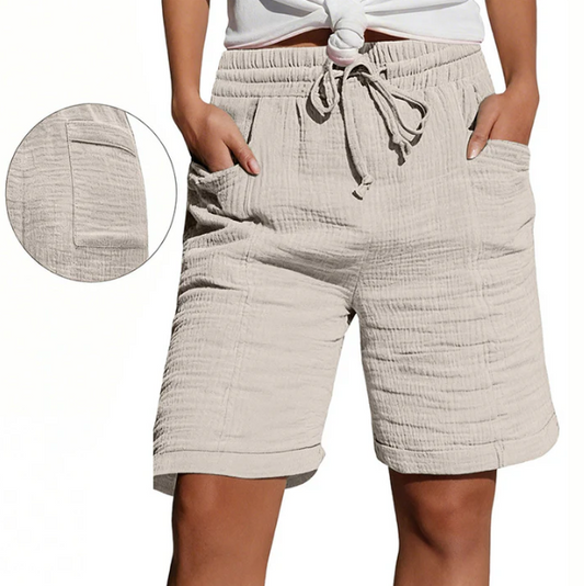 Women's Textured Bermuda Shorts