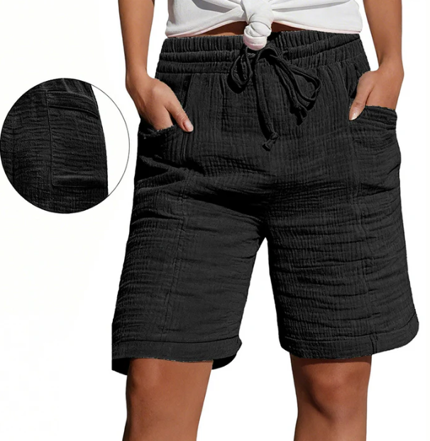 Women's Textured Bermuda Shorts