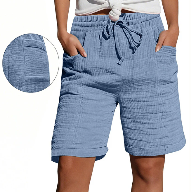 Women's Textured Bermuda Shorts