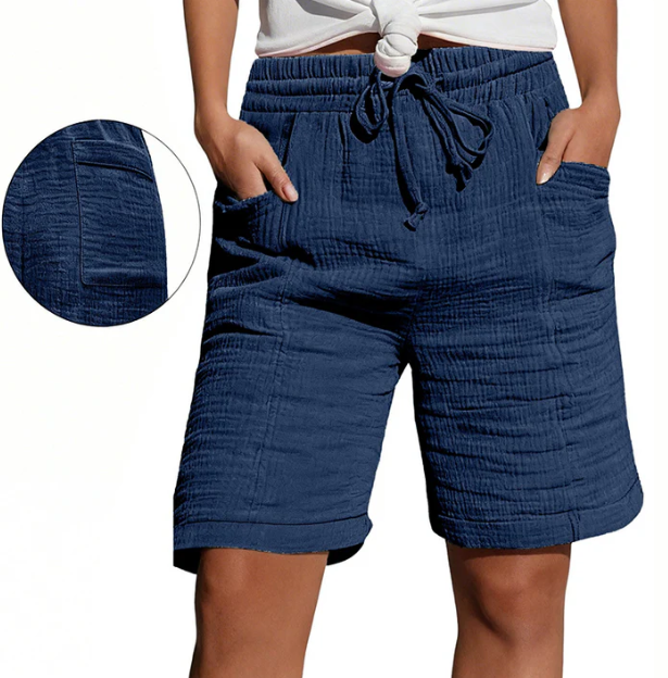 Women's Textured Bermuda Shorts