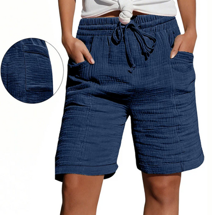 Women's Textured Bermuda Shorts