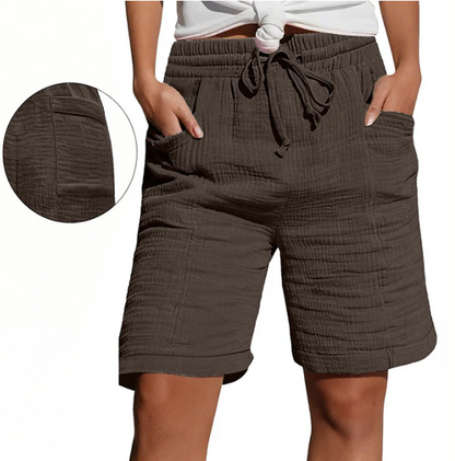 Women's Textured Bermuda Shorts