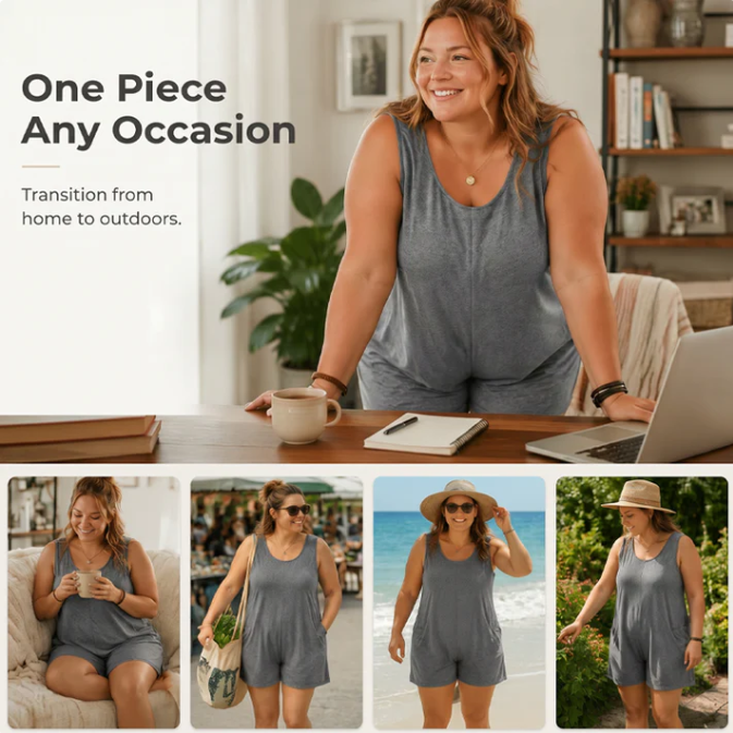 Women's Sleeveless Playsuit