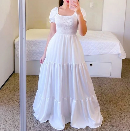 Women's Smocked Tiered Maxi Dress