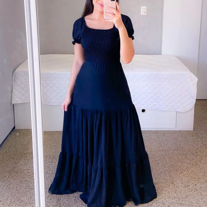 Women's Smocked Tiered Maxi Dress