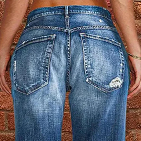 Women's Distressed Flare Jeans