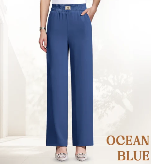 Women's High-Waisted Pull-On Trousers