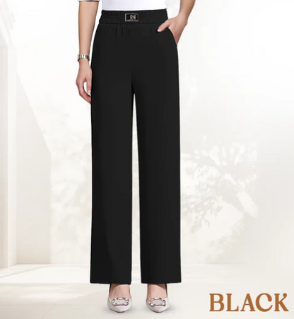 Women's High-Waisted Pull-On Trousers