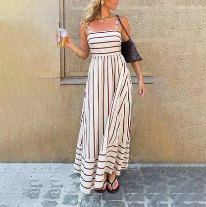 Women's Striped Cami Maxi Dress