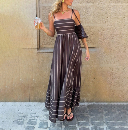 Women's Striped Cami Maxi Dress