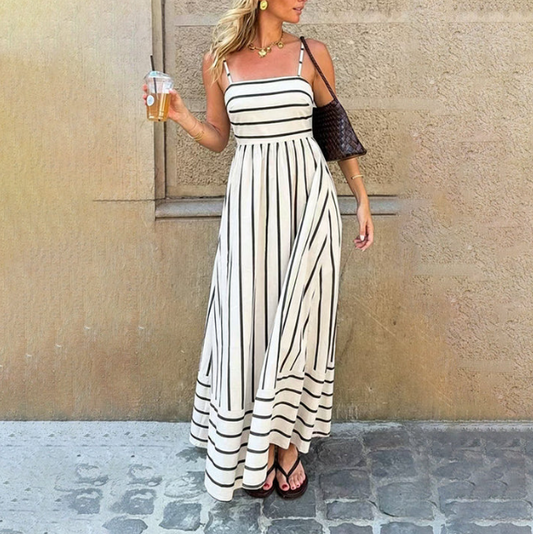 Women's Striped Cami Maxi Dress