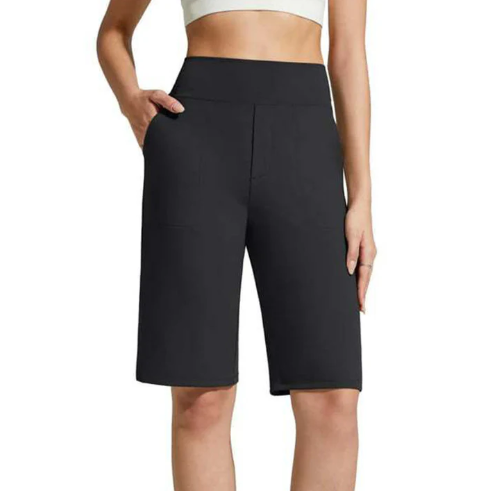 Women's High-Waisted Stretch Walking Shorts