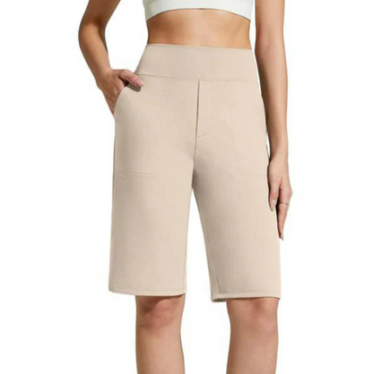 Women's High-Waisted Stretch Walking Shorts