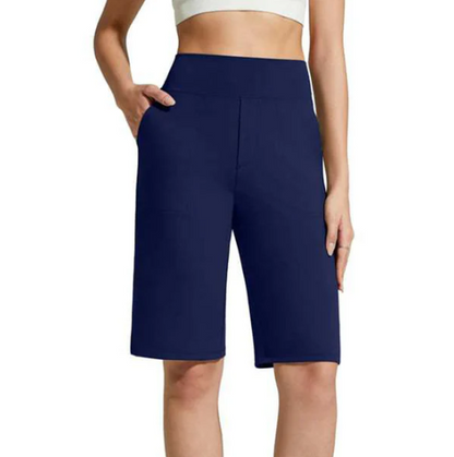 Women's High-Waisted Stretch Walking Shorts