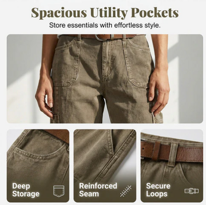 Women's Relaxed Cargo Capri Trousers