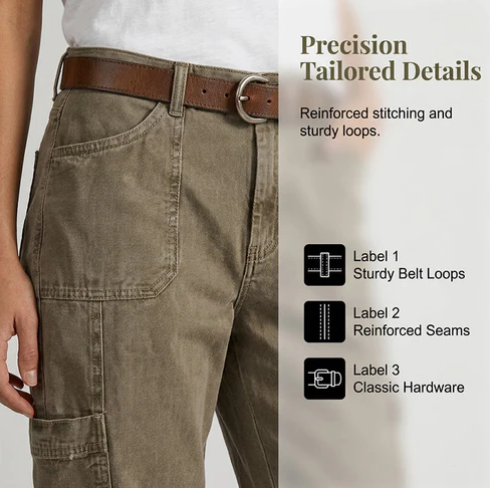 Women's Relaxed Cargo Capri Trousers