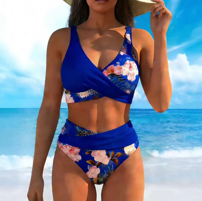 Women's Floral Wrap Bikini Set