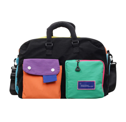 Women's Colour-Block Overnight Bag
