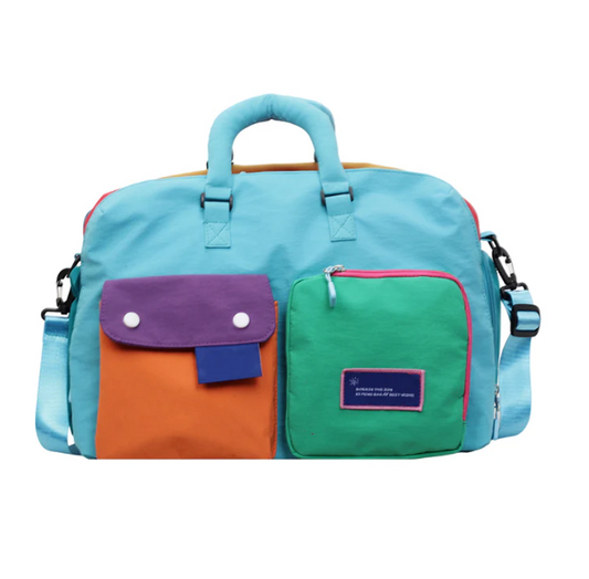 Women's Colour-Block Overnight Bag