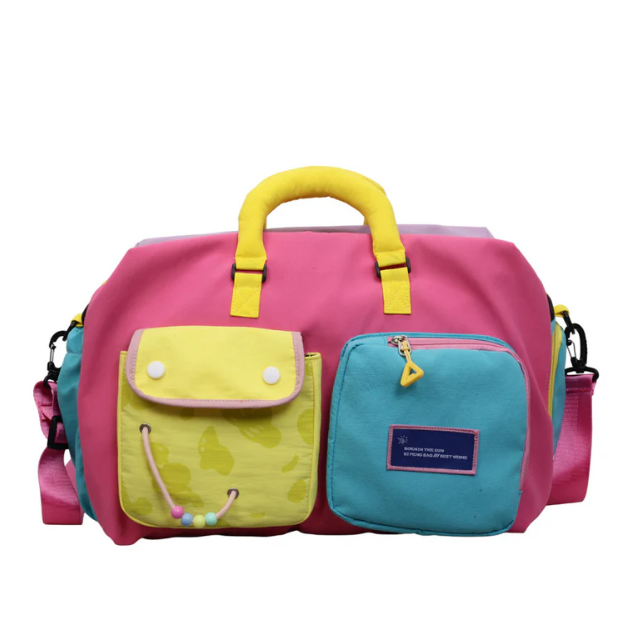 Women's Colour-Block Overnight Bag