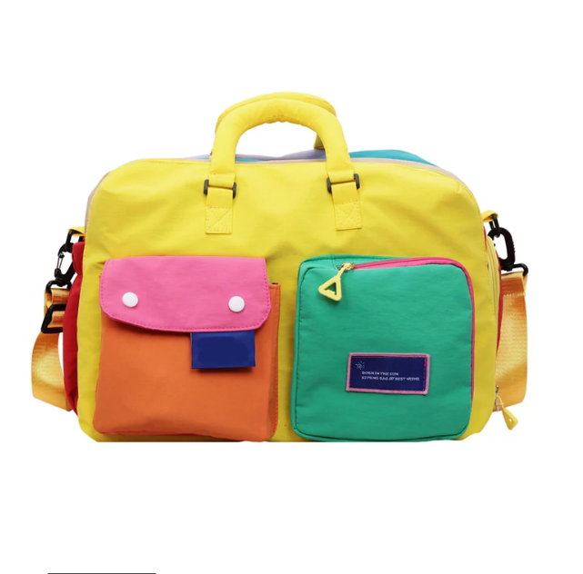 Women's Colour-Block Overnight Bag