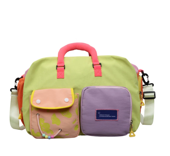 Women's Colour-Block Overnight Bag