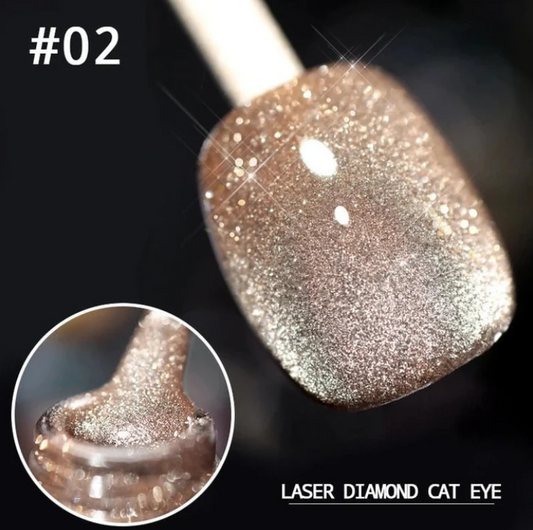 Women's Glitter Cat-Eye Gel Nail Polish