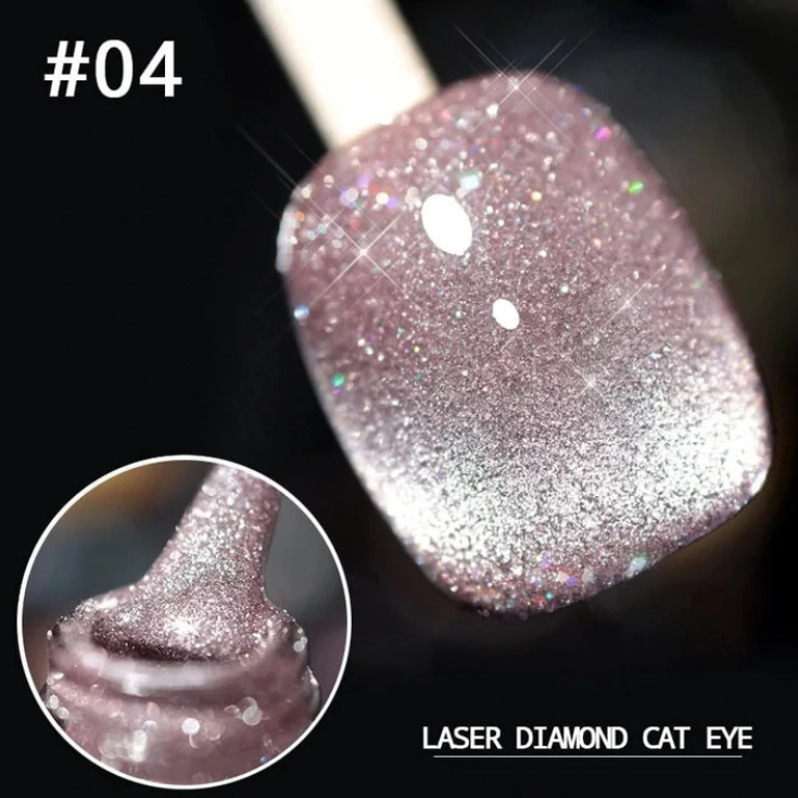 Women's Glitter Cat-Eye Gel Nail Polish