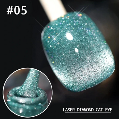 Women's Glitter Cat-Eye Gel Nail Polish