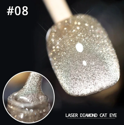 Women's Glitter Cat-Eye Gel Nail Polish