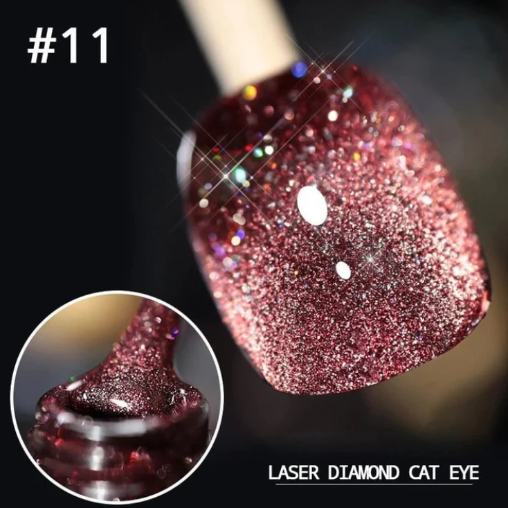 Women's Glitter Cat-Eye Gel Nail Polish