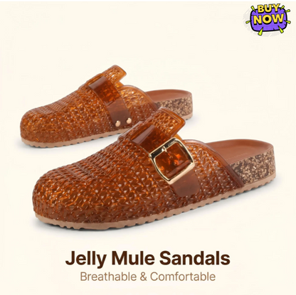 Women's Woven Buckle Slip-On Clogs