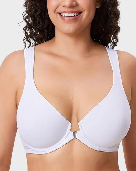 Women's Front-Closure Plunge Bra